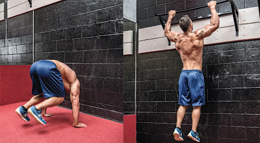 Bài tập kết hợp Burpee Pullup sẽ giúp phát triển toàn diện các cơ bắp trên cơ thể
