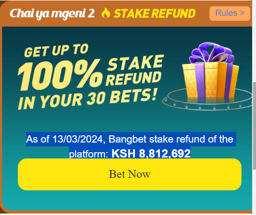 Bangbet Cashback Offers