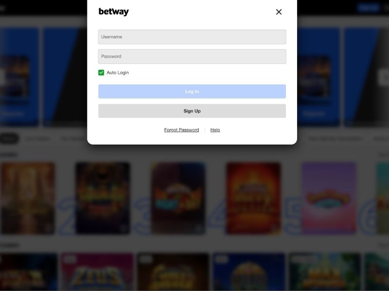 betway login my account