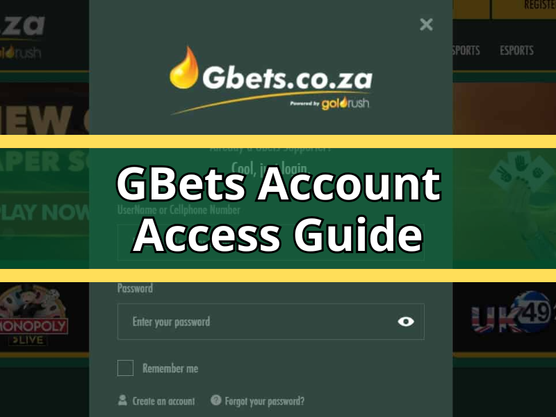 GBets Account Access Guide for South African Players