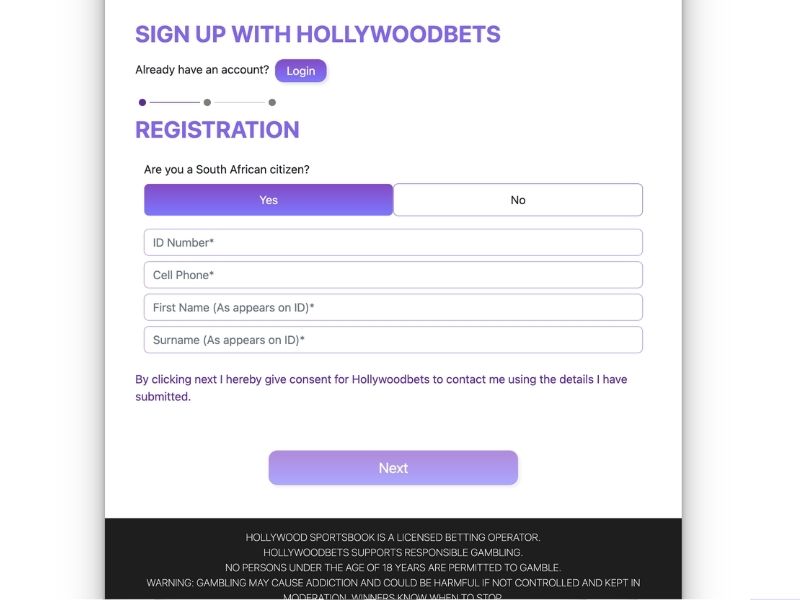 hollywoodbets login in south africa