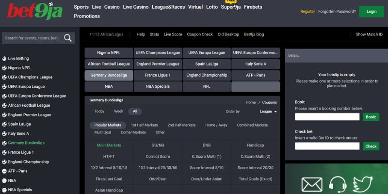 Errors when logging in to Bet9ja are often encountered
