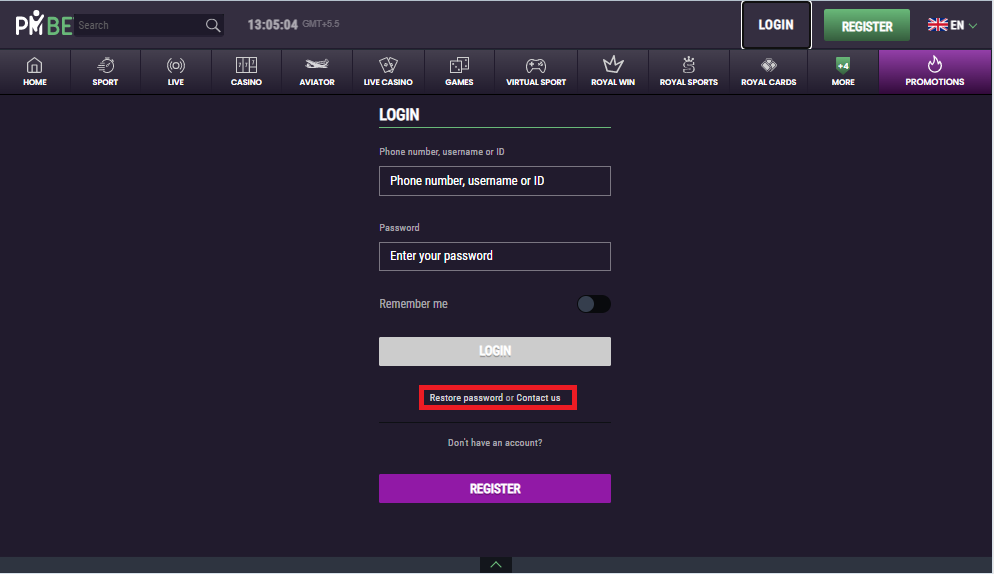 What Should I Do if I Forget the Password for PMbet
