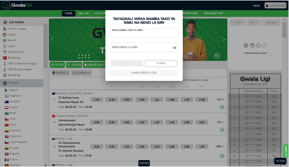 How to Log into Gwalabet Co TZ