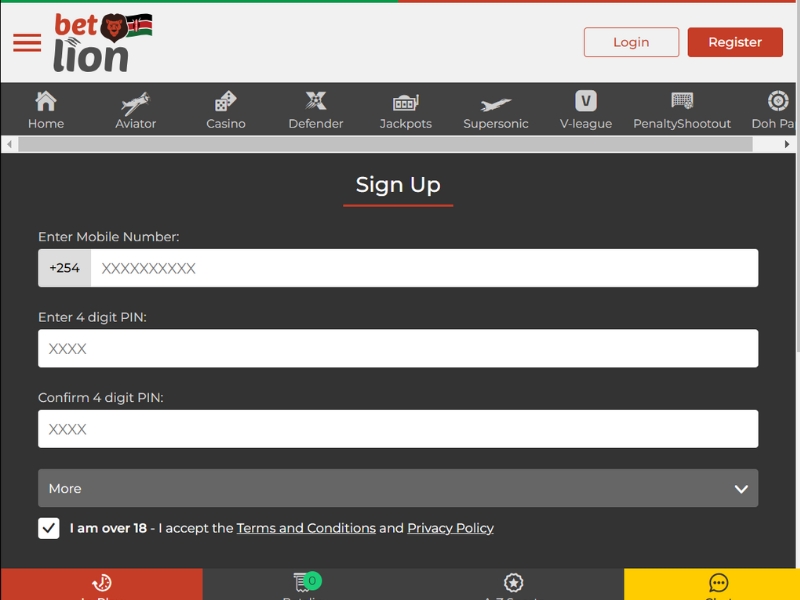 How to Register Betlion
