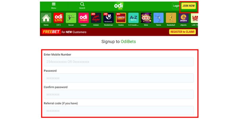 How to Register for Odibets