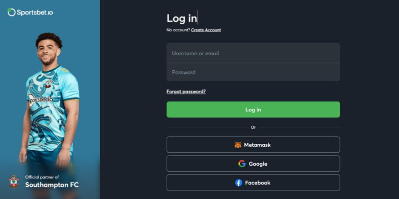Fill in the login information to access your Dafabet account