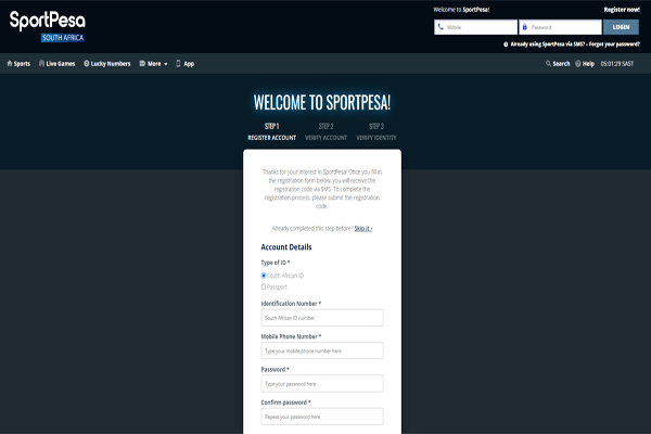 sportpesa-register